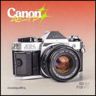 Kamera Analog Canon AE-1 AE1 Program kit 50mm f1.8 New FD Super Mulus