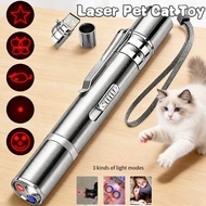 Laser Pet Cat Toy USB Charging UV Torch Light Creative Sight Pointer Laser Pen Cat Dog Interactive T
