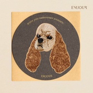 EMJOUR Embroidered Sticker Card-Canine | Dog Pet Souvenir Gift Card Bag Decoration Phone Case