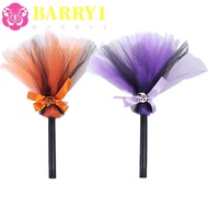 BARRY1 Halloween Witch Broom, Simulation Dismountable Witch Broomstick, Kid Witch Broom Purple/Orang