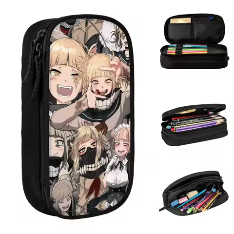 Himiko Toga Tribute Pencil Case Boku No My Hero Academia Manga Pen Holder Bags Girl Boy Students Sch