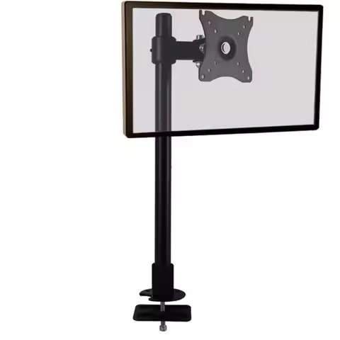 6.5Kg 14Lbs Adjustable Tilting Swivel Arm Single Table Desk Mount Monitor Stand14-27" LCD LED Screen