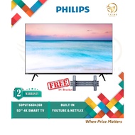 [Free TV Bracket] PHILIPS 4K UHD SMART LED TV 50" 50PUT6604/68 50PUT6604 / PHILIPS 4K 58'' TV 58PUT6604/68