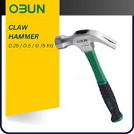 OBUN 0.25KG / 0.5KG / 0.75KG Fibre Handle Claw Hammer