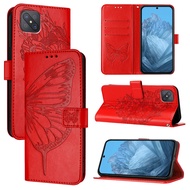 Phone Case For OPPO Reno 4Z 5G /A92s 5G OPPO F17 F17 Pro OPPO A93 4G Embossed Painted Butterfly Leat