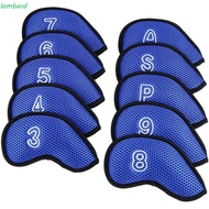 LOMBARD Golf Club Cover Protector Case 10pcs Golf Putter Iron pole cover With Number Design 3,4,5,6,