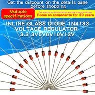 1N4727A ไดโอด Zener 1W 50ชิ้น3V/ 1N4728A 3.3V/ 1N4729A/1N4730A 3.6V/1N4731A 3.9V/1N4732A 4.3V/1N4733
