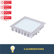 [Safety Mark Certified] LUZ LED Square Downlight 12W / 15W Single colour/ Tri-colour