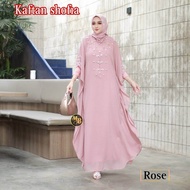 Kaftan shofia free manset bahan ceruty baby doll