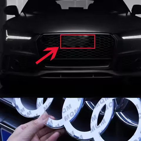 27.3cm/28.5cm LED Insignia Grille Light For AUDI A6 A3 A5 A4 A7 Q5 Q3 S5 RS3 AUDI Dynamic Light LED 