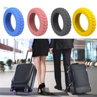 pri 8PCS Silicone Luggage Wheel Protectors Protect Your Suitcase and Reduce Rolling Noise