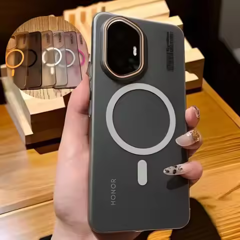 For Magsafe Magnetic Matte Pc Translucent Case for Honor 400 Pro Honor400 Shockproof Bumper Protecti