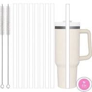 C3S Stanley Straws Replacement, Stanley Cup Straws with Brushes, Reusable Straws Compatible with Sta