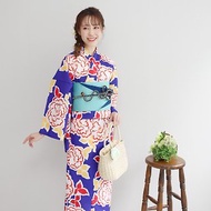 日本 和服 聚酯纖維 梭織 女性 浴衣 腰封 2件組 F size x81-103b