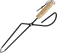 Field to Summit OFHTONG34 Wood Shears, 13.4 inches (34 cm), Charcoal Shears, Wood Handle, Barbecue, 