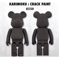 [In Stock] BE@RBRICK x Karimoku Crack Paint 1000% bearbrick