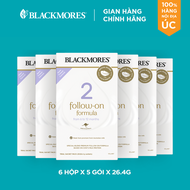 Combo 6 - Hộp 5 gói Sữa bột Blackmores Follow-on formula số 2 (6-12 tháng)