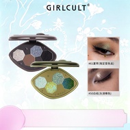 Girlcult Guci Four Color Eye Shadow Plate Cordyceps Four Great Inventions Matte Chameleon Phantom Ey