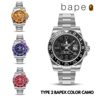 🇯🇵日本代購 A BATHING APE BAPEX COLOR CAMO TYPE 2 BAPEX手錶  猿人手錶 TYPE2 BAPEX COLOR CAMO TYPE 2 BAPE 1J70-187-009 生日禮物  情人節禮物 聖誕禮物 birthday gift Christmas present