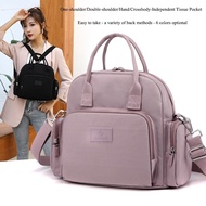FB4 Multi-purpose Canvas Female Bag Simple Solid Color Shoulder Messenger Bag
