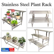 【MO】Stainless Steel Plant Rack Plant Stand Flower Rack Plant holder Plant Pot