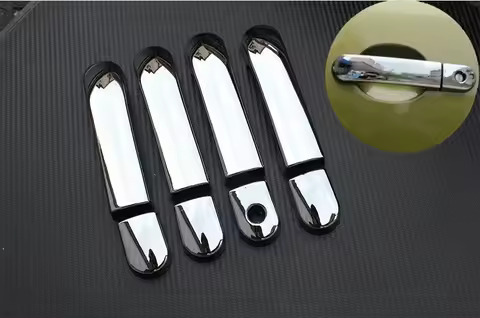 Chrome Car Door Handle Cover Trim Overlays For Nissan March / Micra K12 2003 - 2010 Nissan CUBE Z11 