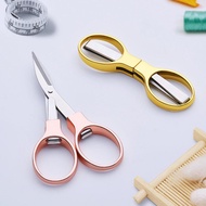 Stainless steel folding scissors travel small scissors telescopic portable hook fish sharp Mini scis