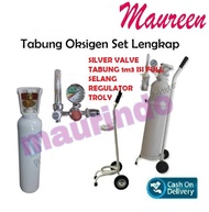 [✅COD] Tabung Oksigen O2 Lengkap 1M3 TABUNG LENGKAP 1 m3 Isi Full Siap Pakai