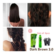 freya. Bremod Permanent Hair Color Set - 3.0 Dark Brown with Oxidnat Bleach Set Hair Dye