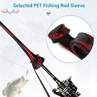 Rod Sock Fishing Sleeve Cover, Braided Mesh Rods Protector Pole Gloves for Spinning Fishing-Rod, Fit