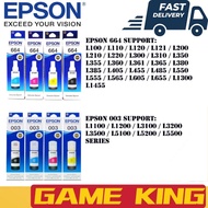 Original EPSON 003 | 664 Refill Ink Cartridge Black,Cyan,Magenta,Yellow Ecotank (NEW)