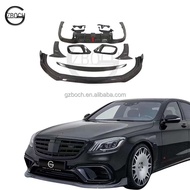 B Carbon Fiber kit For Mercedes W222 s500 s320 s300 s400 S63 S65 AMG to Bra bus carbon fiber front l