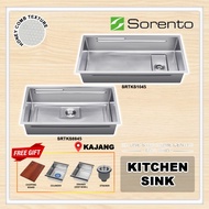 (NEW 2026) Sorento HONEYCOMB Sink Set SRTKS1045/SRTKS8845 | Undermount Multifunction S/Steel Kitchen