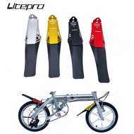Litepro 14 16 20 Inch Folding Bicycle Mudguard Alloy Front Rear Wheel Mud Fender Fnhon Dahon Ynhon Bike Mudguards