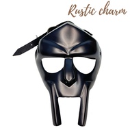 RUSTIC CHARM Gladiator Face Mask Black Costume Play Halloween Party