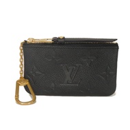 二手LOUIS VUITTONPochette Cle 手拿包，現款，LV 標誌，花卉壓紋，黑色，金色鑰匙扣，零錢包，迷你錢包，Monogram Empreinte Noir 印花，零錢包，M8087