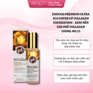 ENOUGH PREMIUM ULTRA X10 COVER UP COLLAGEN FOUNDATION - COLLAGEN COVER FOUNDATION - 100ML
