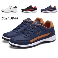 Ready-Stock-Men-leather-casual-shoes-sport-flat-Plus-size-Korea-Fashion-sneakers-kasut-lelaki-putih-hitam-kasut-sukan