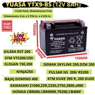 YTX9-BS FOR KTM 390 DUKE / CBR 250 / GSF400 / NINJA 250 / SKYLINE 200 / SYM VTS 200 MOTORCYCLE BATTE