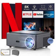 FINTEX  20000Lumens Gift portable handbag 8k Projector  Built-in WiFi/Bluetooth  Office Meeting UHD 