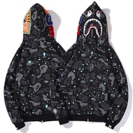 WGB Bape เสื้อแจ็กเก็ตแขนยาว มีฮู้ด ผ้าฝ้าย พิมพ์ลาย แฟชั่นสําหรับผู้ชาย และผู้หญิง BAPE X pubg ผู้ช