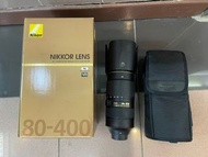 nikon 80-400mm vr over 85% new