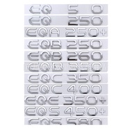 New energy electric car letter logo Rear trunk emblem for Mercedes Benz EQ50 EQA250+ EQB250 EQB260 E