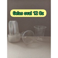 12 oz Oval Cup 12 oz plastic Cup with lid