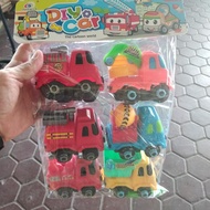 mainan mobil DIY car isi 6 the cartoon world