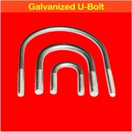 6mm Galvanized U-Bolts U Bend Screws GI U Shaped Bolt