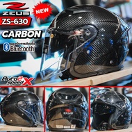 หมวกกันน็อค ZEUS ZS-630 คาร์บอน CARBON 2024 รุ่นใหม่ล่าสุด เปิดหน้า แว่น2ชั้น