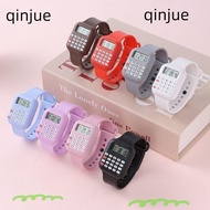 QINJUE Micro Calculator Watch, Cartoon Multifunctional Electronic Digital Calculator, Casual Date Di