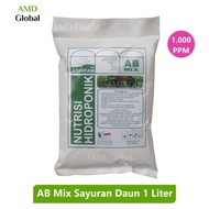 DISKON NUTRISI HIDROPONIK AB MIX SAYUR SAYURAN DAUN AGRIFAM 1 LITER