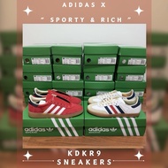 [ พร้อมส่ง ของแท้100% ] Adidas Handball Spezial Samba OG X Sporty & Rich USA Samba6.5UK 25CM 40EU